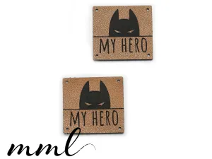 Kunstleder-Label-Set #My Hero (2...