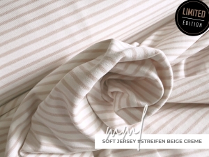 Soft Ringel Jersey #beige creme ...