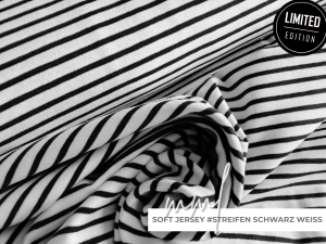 Soft Ringel Jersey #schwarz weiß...