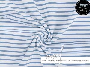 Soft Ringel Jersey #mittelblau c...