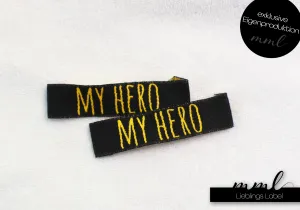 Weblabel-Set #MY HERO (gelb/schw...