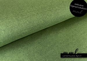 Winter-Sweat Stoff (meliert) #gr...