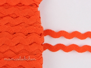 Zickzackband # orange (1,0m)